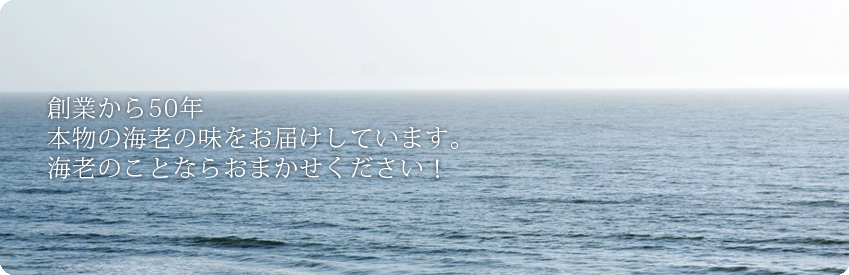 創業50年 本物の海老の味をお届けしています